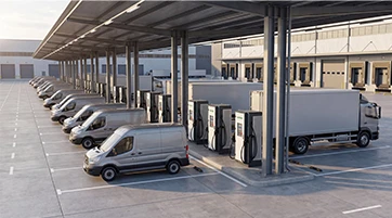 Logistics and delivery fleet charging