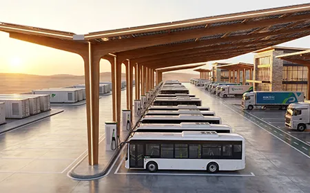 Large-Scale Transport Fleet Fast-Charging Center