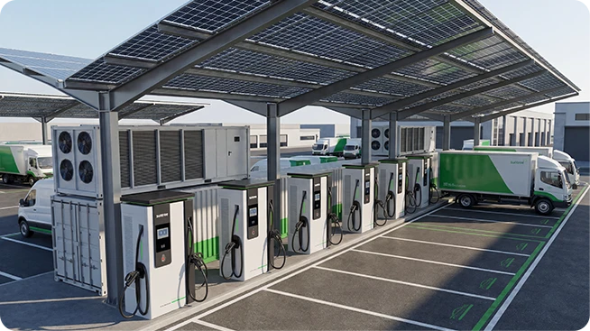 Integrated Solar + Storage + Charging  Solutions